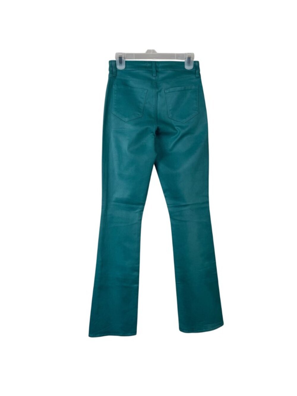 L'Agence Selma High Rise Green Jasper Coated Denim Size 27 Casual Flare Colorful - Picture 4 of 11